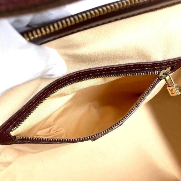 LOUIS VUITTON M92311 Josephine GM Hand Bag Monogram Mini Canvas Slys Red - Picture 15 of 15